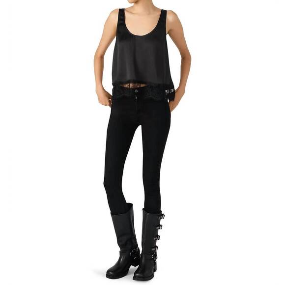 NEW STEVE MADDEN coraline sleeveless top in black - Picture 5 of 5